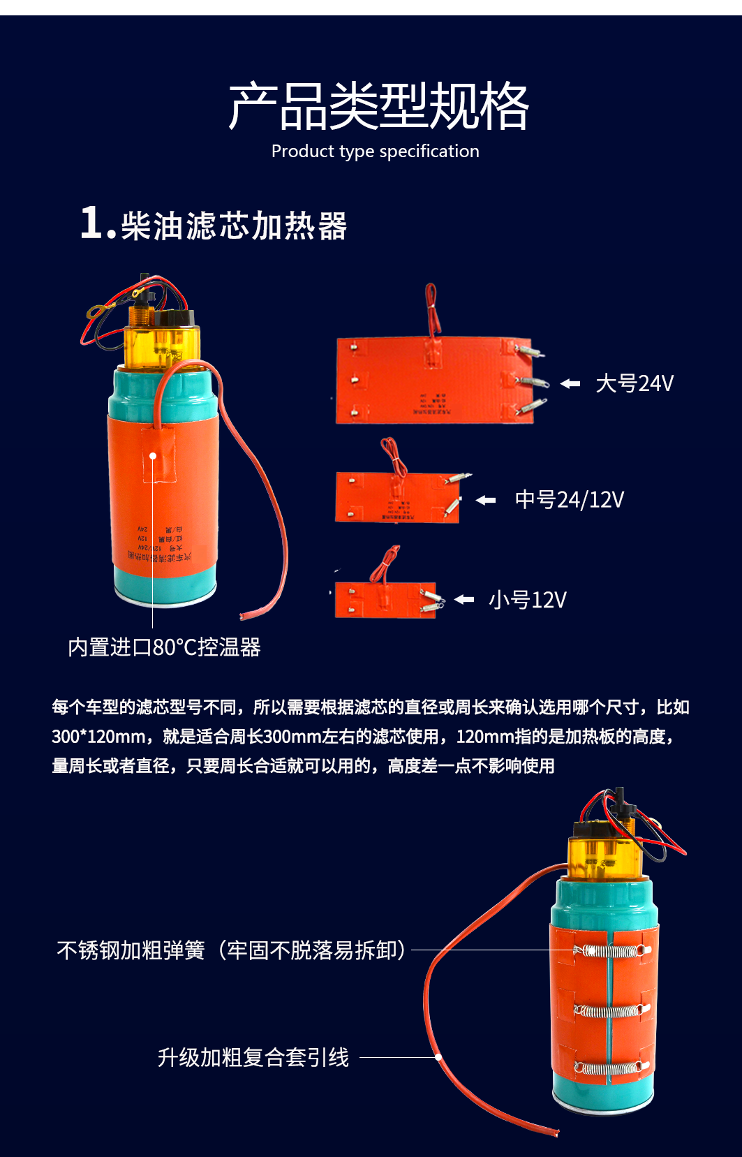 货车柴油滤芯油滤粗滤加热圈详情2.png